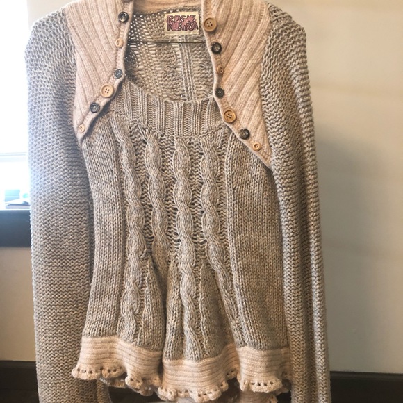 RARE Anthropologie Pinafore Pullover byRosie Neira - Picture 3 of 6